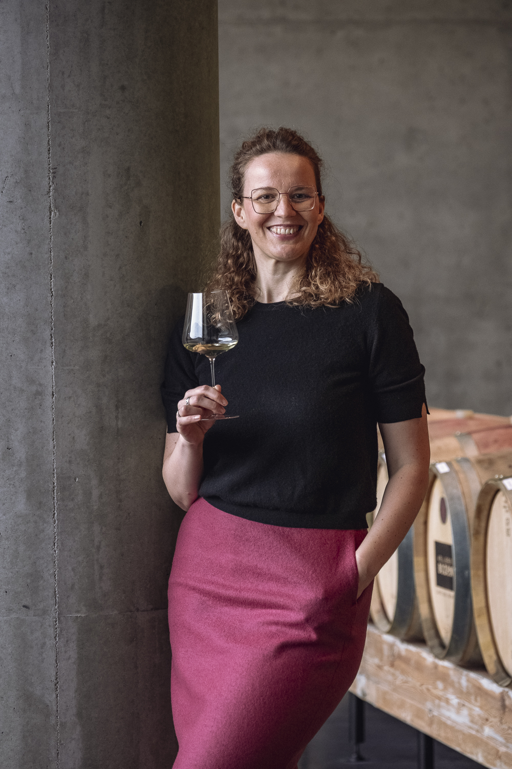 Franziska Hübsch von Weinfimmel bei der Marketingberatung für Weingüter